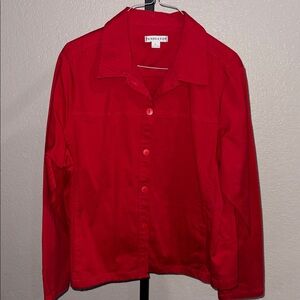 Pendleton Scarlet Red Collared Shirt with Pockets